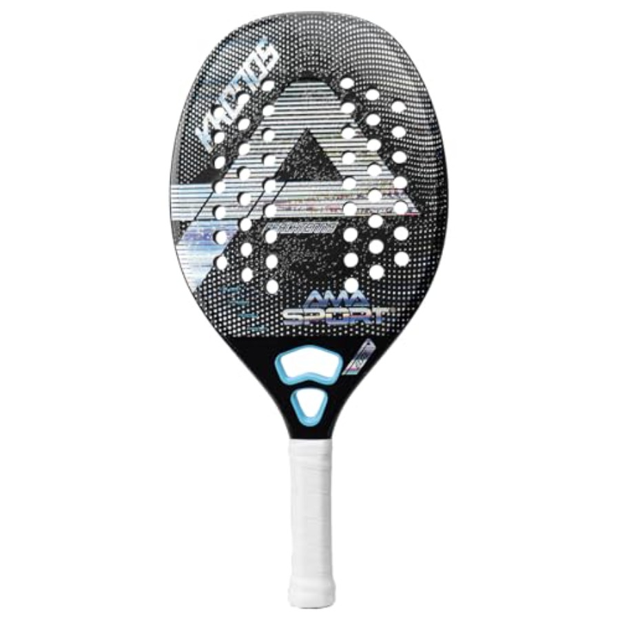 Tennis Racket - 上級者向けビーチテニスラケット、3Kカーボンファイバーフレーム、EVAフォームコア、ブルー、軽量かつ高強度で高性能を発揮