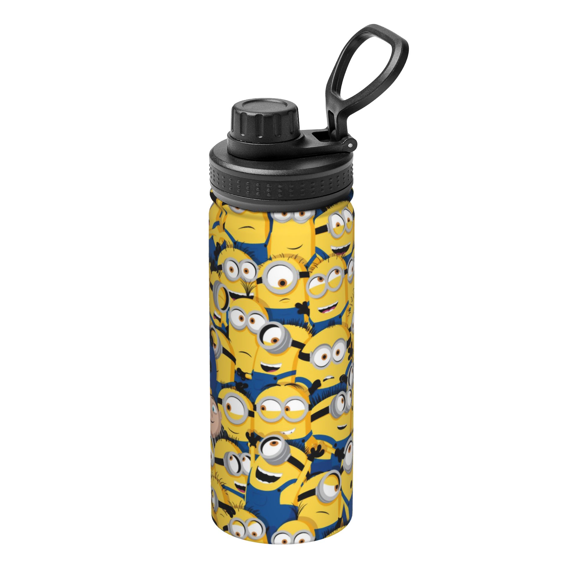 Sports Water Bottle Insulated - 漫画M-Minions 18オンス スポーツ断熱ケトル バナナコーヒーカップ 真空フラスコ 車用マグカップ