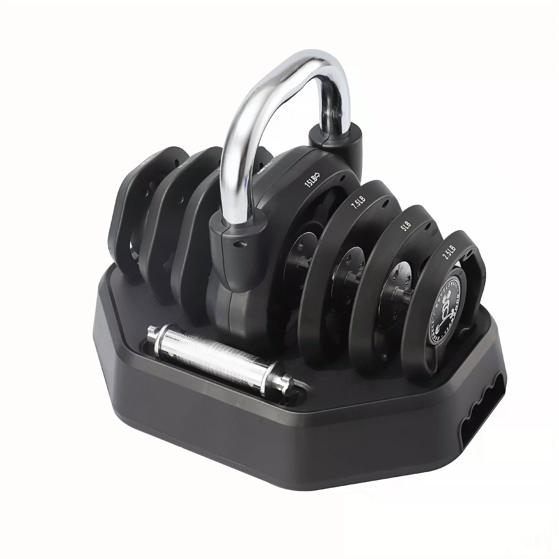 Dumbbell Set - カスタム3-in-1調整可能ダンベルバーベルケトルベルコンボ家庭用ジムウェイトセット