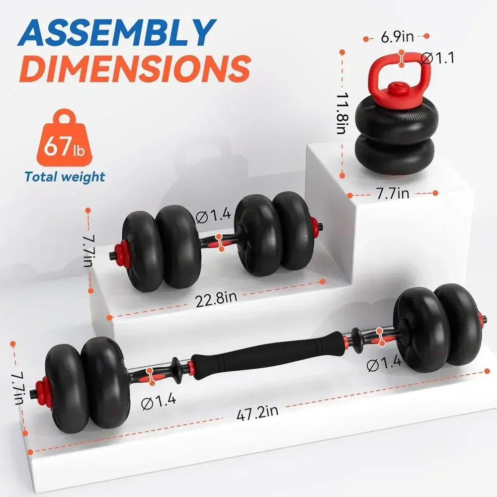 PVCコーティングを施した調整可能なダンベルセット。家庭用ジ - Dumbbell Set のレビューと価格