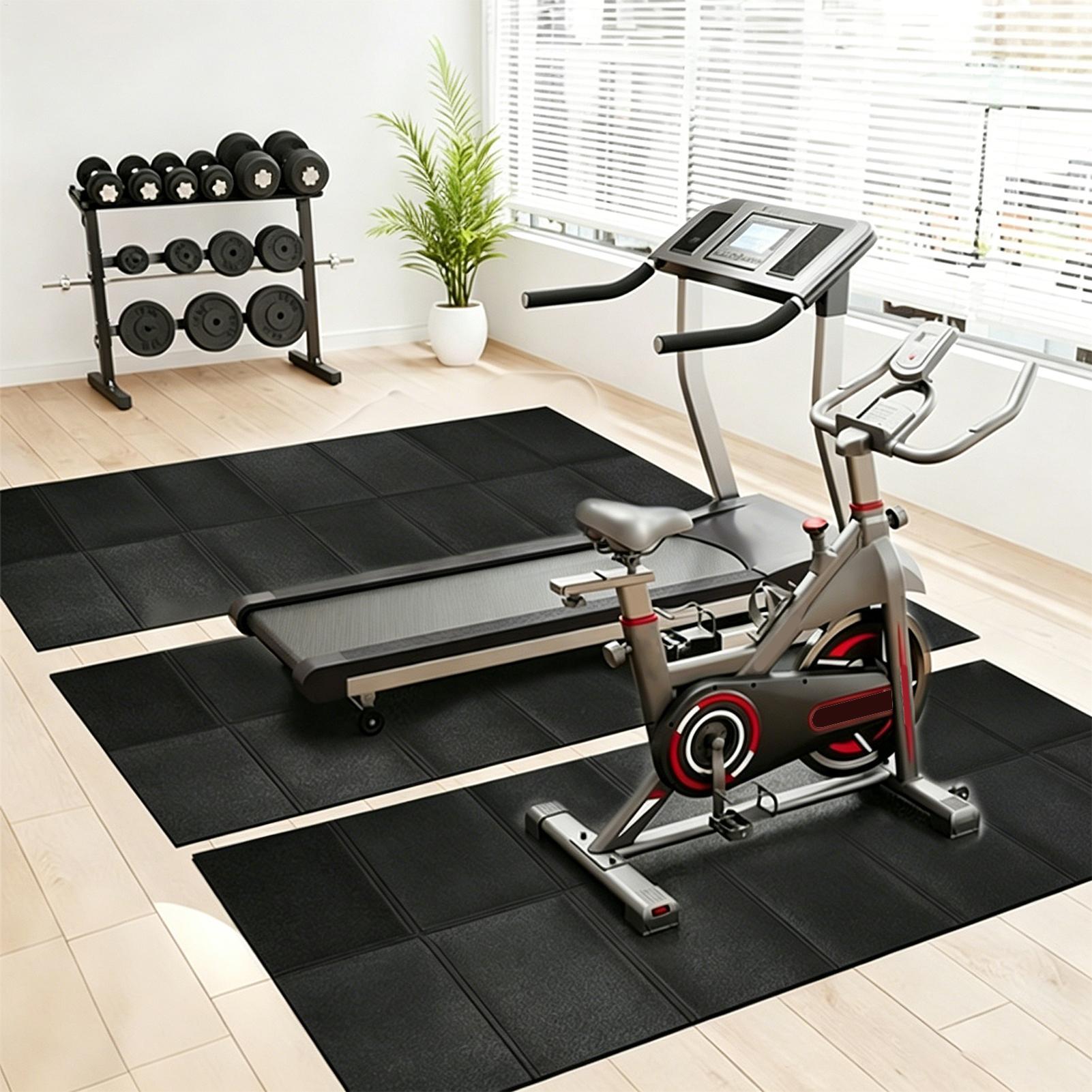 トレッドミルマット振動吸収ヘビーデューティトレッドミルフロア - Yoga Mat のレビューと価格