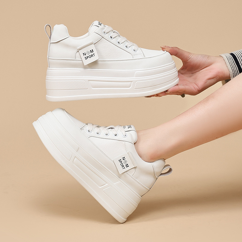 レディース 厚底 スケートボードシューズ チャンキー レザー - Skateboard のレビューと価格