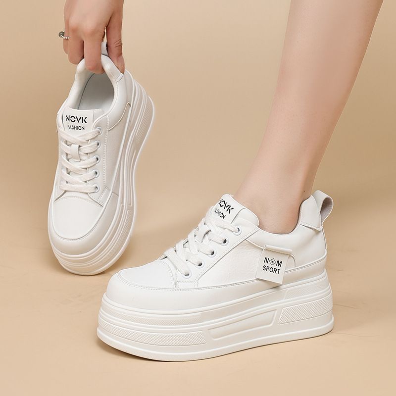 レディース 厚底 スケートボードシューズ チャンキー レザー - Skateboard のレビューと価格