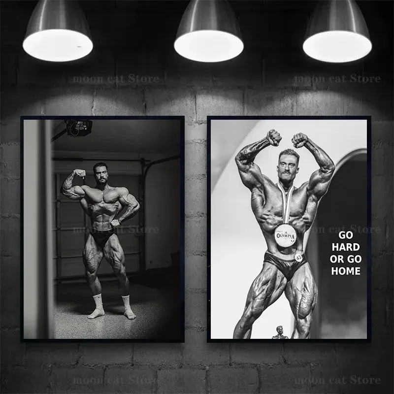 キャンバス絵画クリス・バムステッドボディービルダーフィットネ - Sports Equipment Poster のレビューと価格